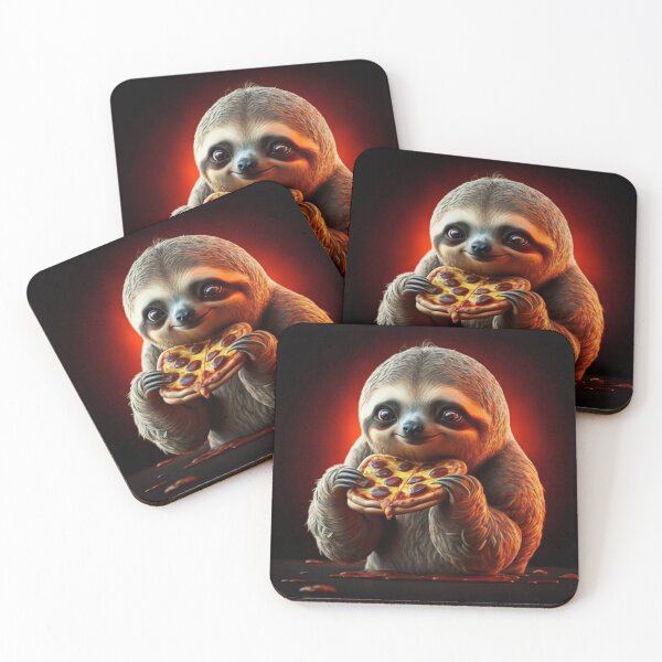 Item preview, Sloth eating a pizza designed and sold by Obinne.