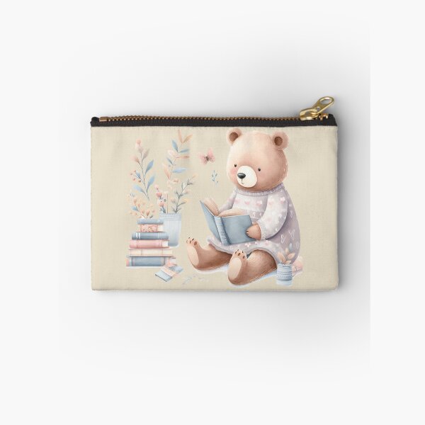 Item preview, BR07 Bear, reading, book designed and sold by onenatureplace.