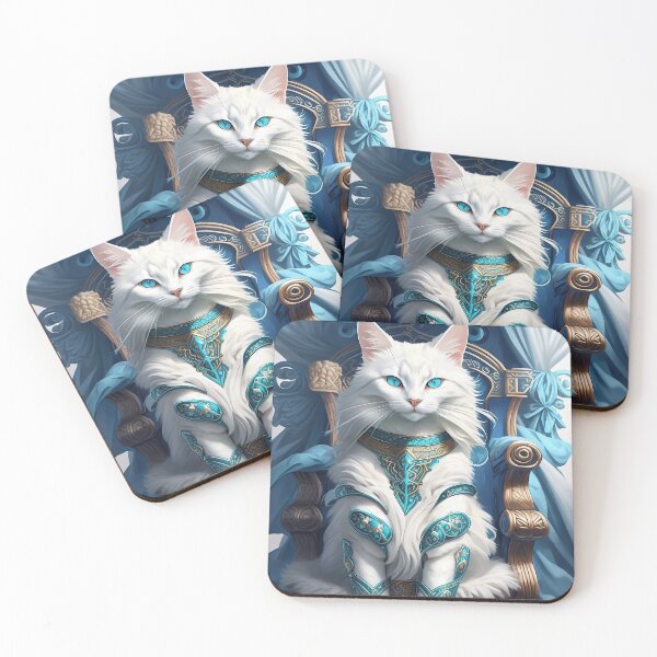 Item preview, Turkish Angora cat  designed and sold by M-Y-A-R-T-.