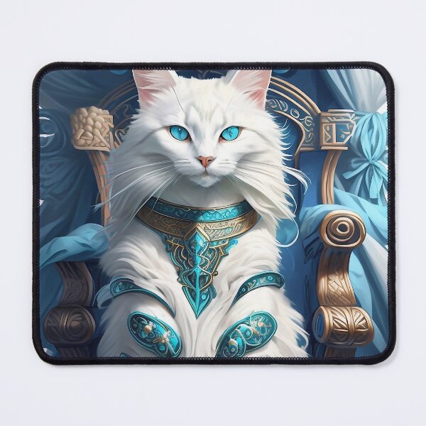 Item preview, Turkish Angora cat designed and sold by M-Y-A-R-T-.
