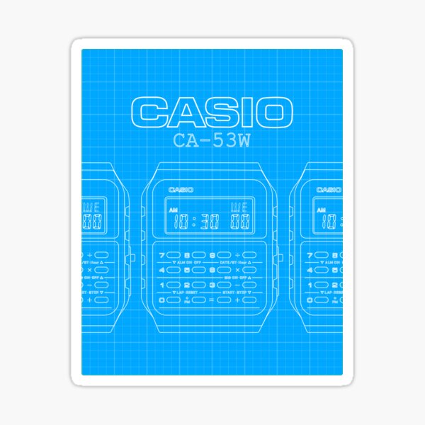 Item preview, Casio CA-53W Cyanotype designed and sold by RadDadArt.