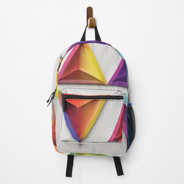 Item preview, Rainbow colored triangles designed and sold by Barbara Burgess.