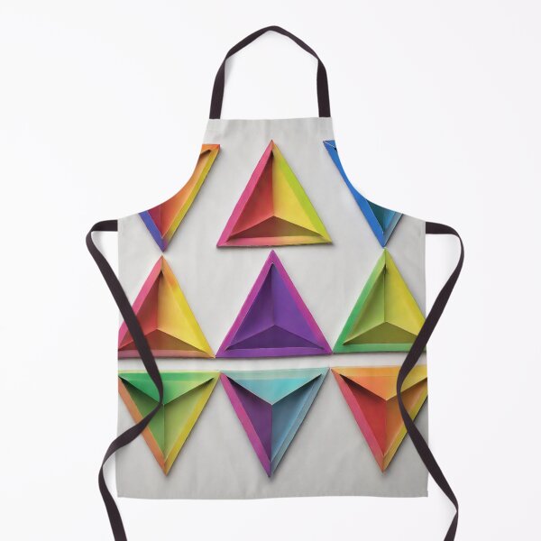 Item preview, Rainbow colored triangles designed and sold by Barbara Burgess.