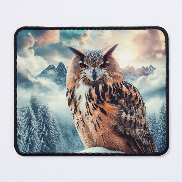Item preview, Eclipsed Whispers Owls in Lunar Silence designed and sold by Daniel Dudgeon.