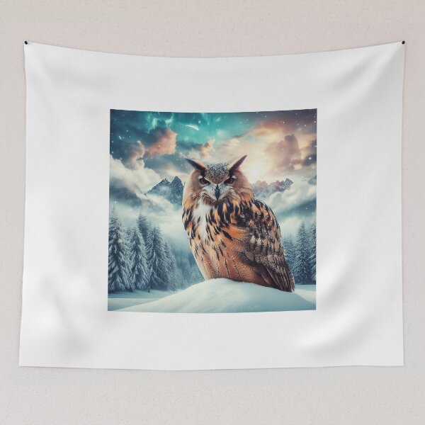 Item preview, Eclipsed Whispers Owls in Lunar Silence designed and sold by Daniel Dudgeon.