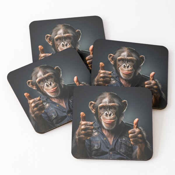 Item preview, Lucky Chimpanzee, Positive vibe designed and sold by silent-violin.