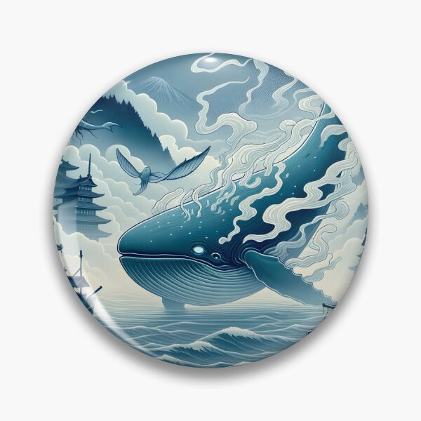Item preview, Bake-kujira yokai japanese folklore japan designed and sold by Last-Train.
