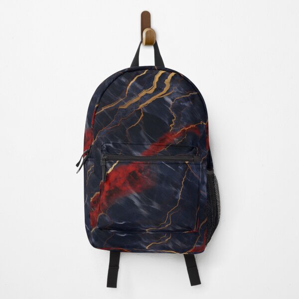 Item preview, Blue, Red and Gold Seamless Repeating Marble Pattern designed and sold by PeteRascal.