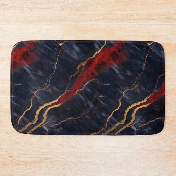 Item preview, Blue, Red and Gold Seamless Repeating Marble Pattern designed and sold by PeteRascal.