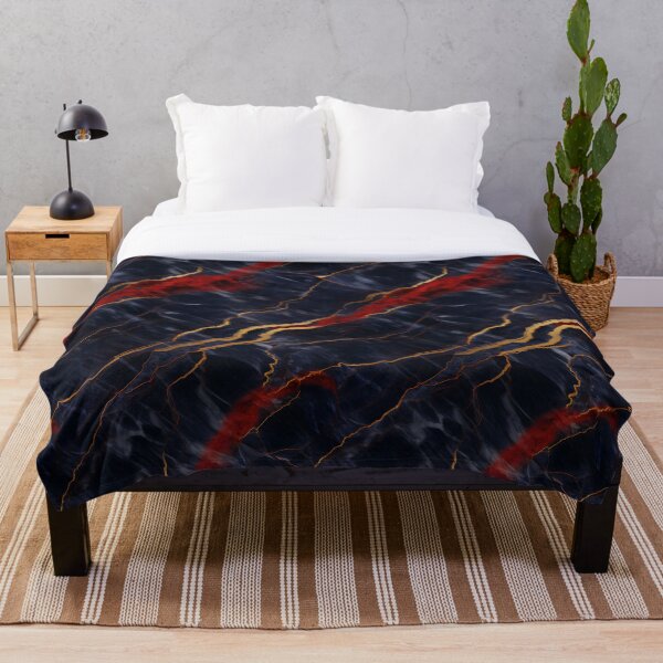Item preview, Blue, Red and Gold Seamless Repeating Marble Pattern designed and sold by PeteRascal.