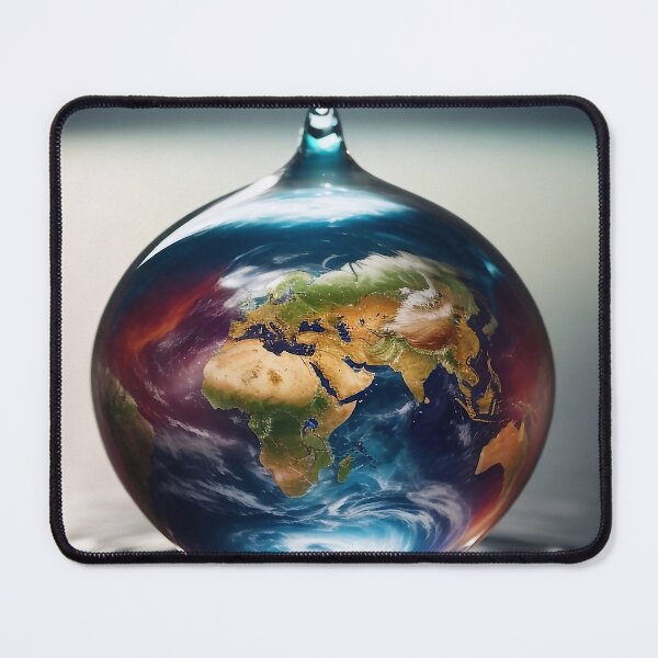 Item preview, Earth inside a water drop designed and sold by M-Y-A-R-T-.