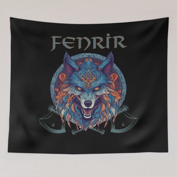 Item preview, Fenrir Viking Wolf, Ragnar Norse Viking Culture designed and sold by Urban-Celt.