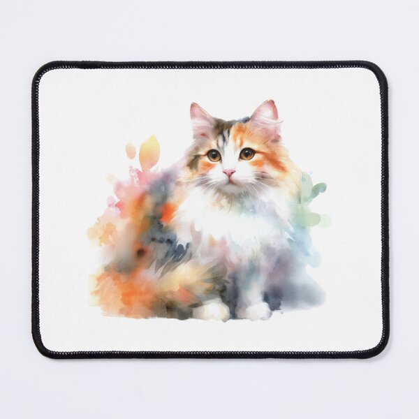 Item preview, Tortoiseshell watercolour cat designed and sold by YukiKenji.