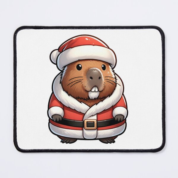 Item preview, Cute Capybara Christmas Santa designed and sold by Mekone.