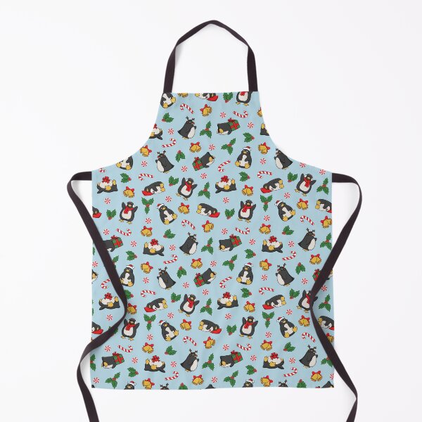 Item preview, Adorable Penguin Christmas Pattern in Blue designed and sold by rageofthenerd.