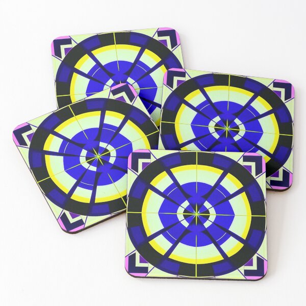 Item preview, Blue Circle and lines designed and sold by Barbara Burgess.