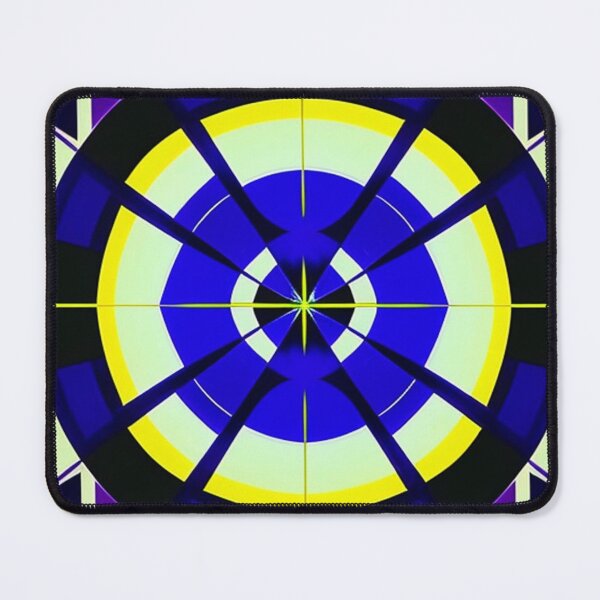 Item preview, Blue Circle and lines designed and sold by Barbara Burgess.