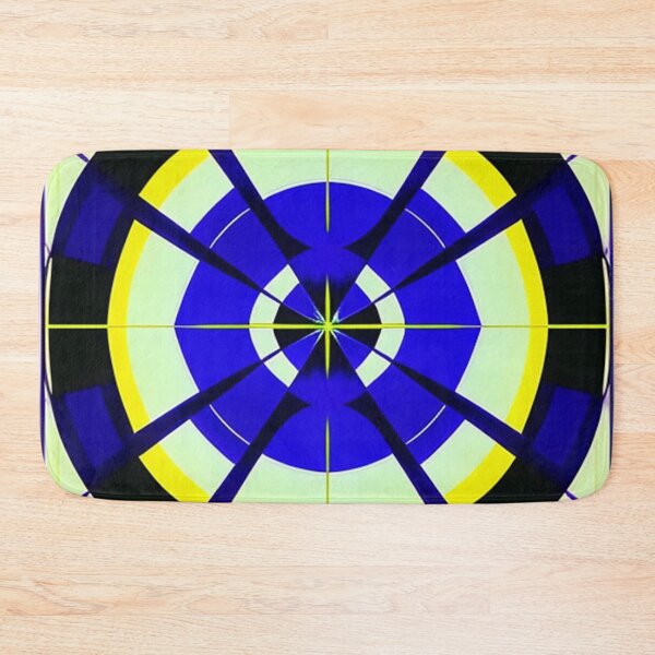 Item preview, Blue Circle and lines designed and sold by Barbara Burgess.