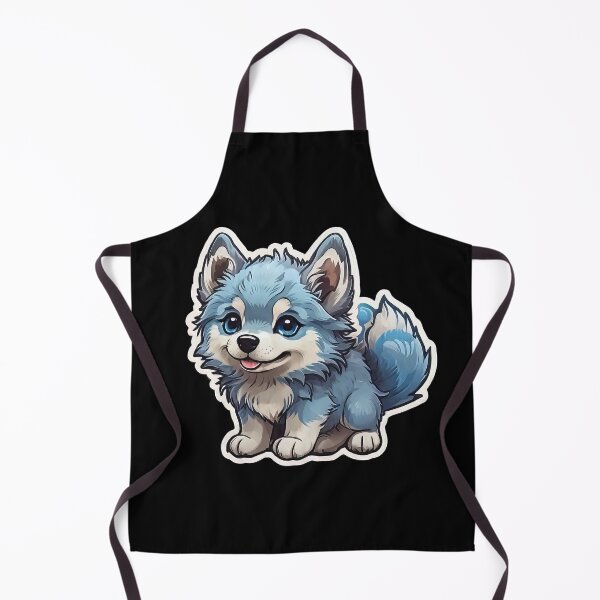 Item preview, Cute Kawaii Blue Wolfdog Puppy designed and sold by MindSmith.