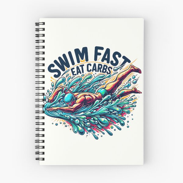 Item preview, Swim fast, eat carbs designed and sold by Bratak.