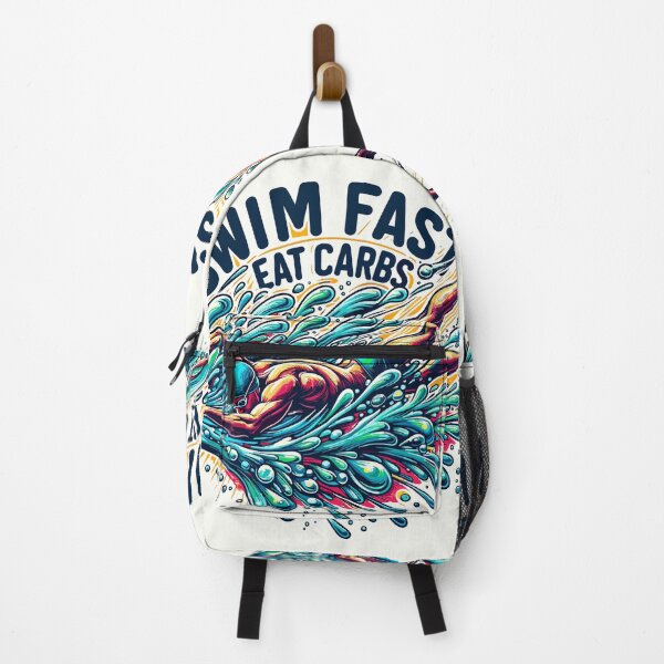 Item preview, Swim fast, eat carbs designed and sold by Bratak.