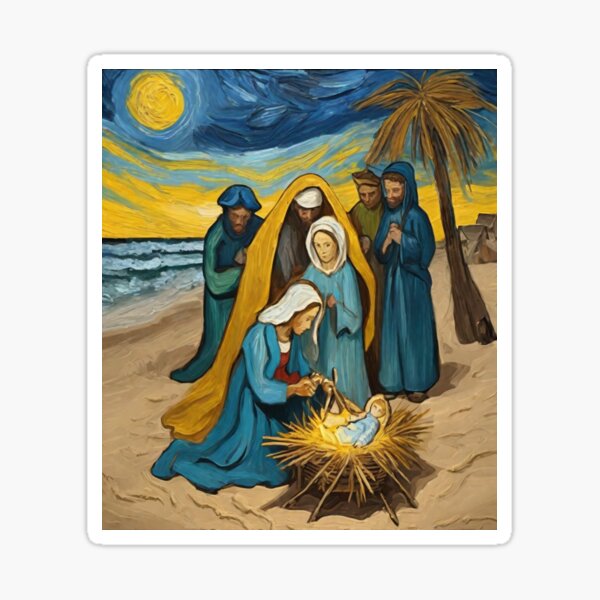 Item preview, Nativity Scene on the Beach designed and sold by Artisticanvas.