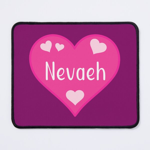 Item preview, Nevaeh Name Pink Heart designed and sold by Jeallan Designs.