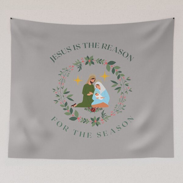 Item preview, Jesus is the reason for the season- christmas gifts-t shirts designed and sold by Faithandpattern.