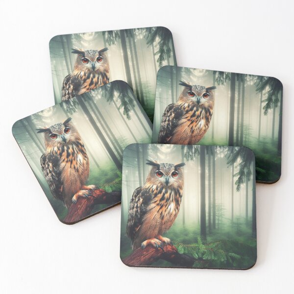 Item preview, Mystical Nocturne Owls in Ethereal Silence designed and sold by Daniel Dudgeon.