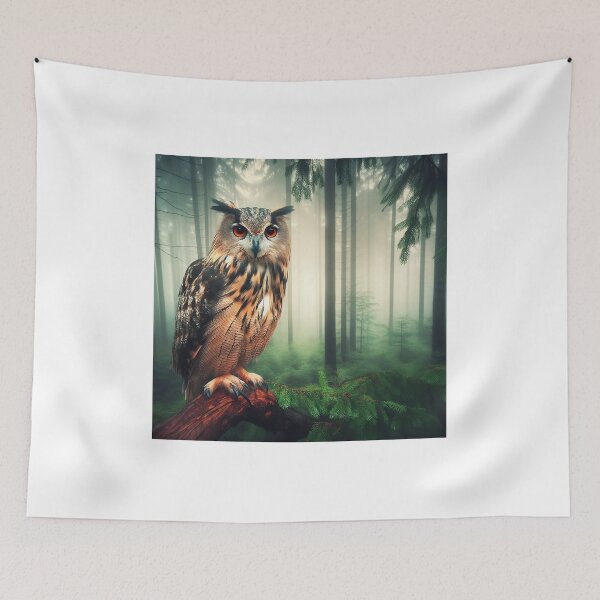 Item preview, Mystical Nocturne Owls in Ethereal Silence designed and sold by Daniel Dudgeon.