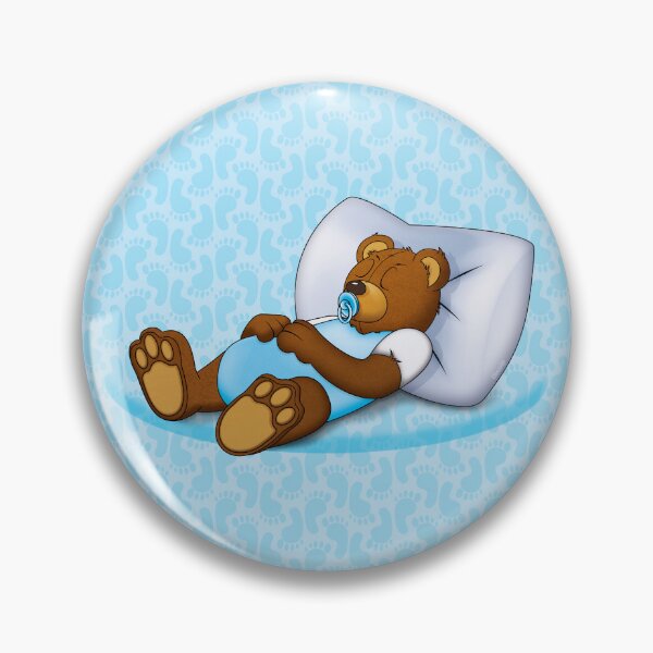 Item preview, Sleeping Ted - Blue designed and sold by ifourdezign.