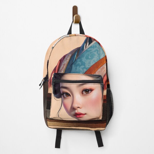 Artikelvorschau, Illustration einer japanischen jungen Dame, wunderschönes KI-Konzeptkunstporträt von Xzendor7 entworfen und verkauft von Xzendor7 Digital Art Creations.