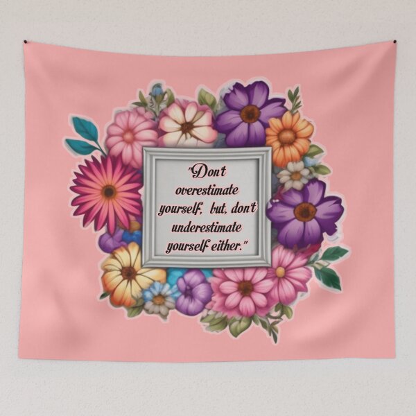 Item preview, Floral frame with motivational text  designed and sold by Roxburylane.