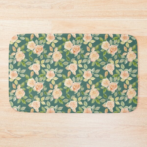 Item preview, Sweet roses on Hooker's green designed and sold by Anne-Leue.