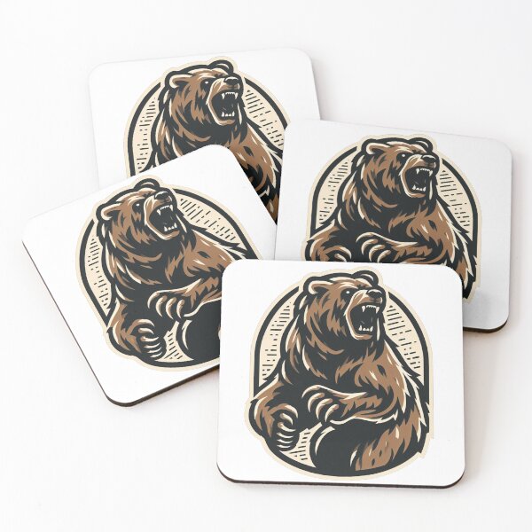 Item preview, Ferocious Bear: Unleash the Aggressive Design designed and sold by Pattern-Parade.