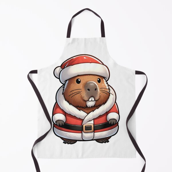 Item preview, Cute Capybara Christmas Santa designed and sold by Mekone.