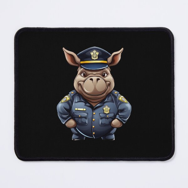 Item preview, hippopotamus policeman designed and sold by Soulskier.