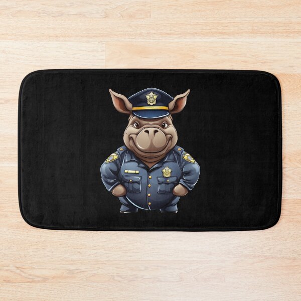 Item preview, hippopotamus policeman designed and sold by Soulskier.