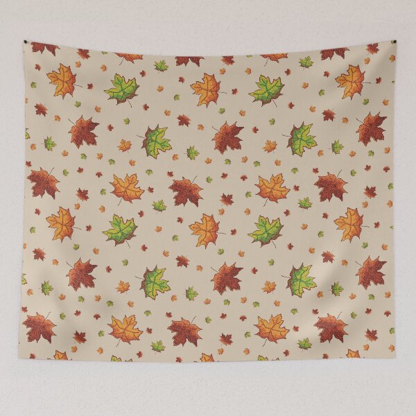 Item preview, Pixel Art Autumn Leaves Pattern designed and sold by CorvusNyx.