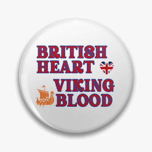 Item preview, British Heart Viking Blood. Gift ideas for historical enthusiasts. designed and sold by LindaLG.