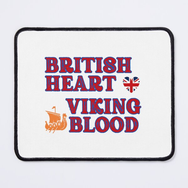 Item preview, British Heart Viking Blood. Gift ideas for historical enthusiasts. designed and sold by LindaLG.