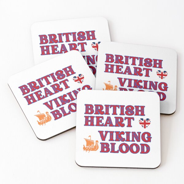 Item preview, British Heart Viking Blood. Gift ideas for historical enthusiasts. designed and sold by LindaLG.