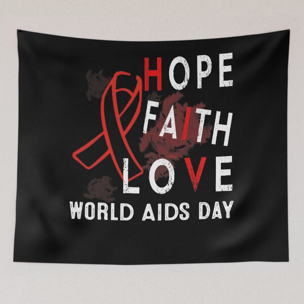 Item preview, faith hope love - hiv world aids day awareness designed and sold by EagmianPheolea.