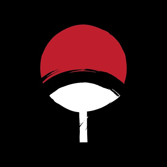 uchiha clan logo posters by nycth redbubble