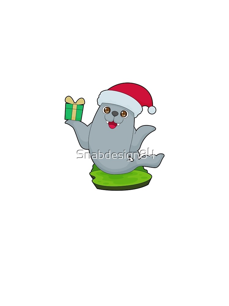 Aperçu 5 sur 5. Robe trapèze avec l'œuvre Seal Christmas Package créée et vendue par Snabdesign84.