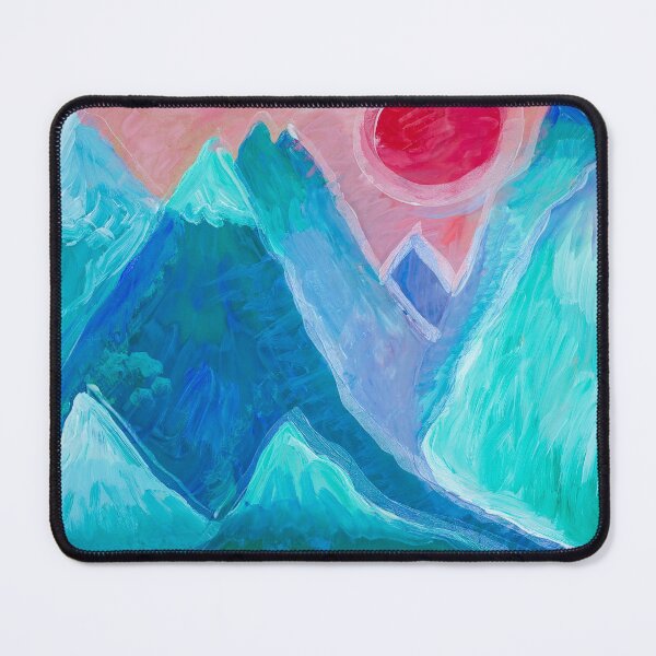 Item preview, Mountains with big orange sun designed and sold by Gabszab.
