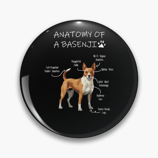 Item preview, Basenji Anatomy designed and sold by Petensity.