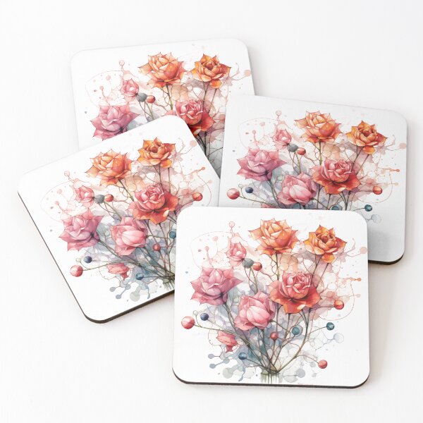 Item preview, Roses in Molecules designed and sold by Mindterest.