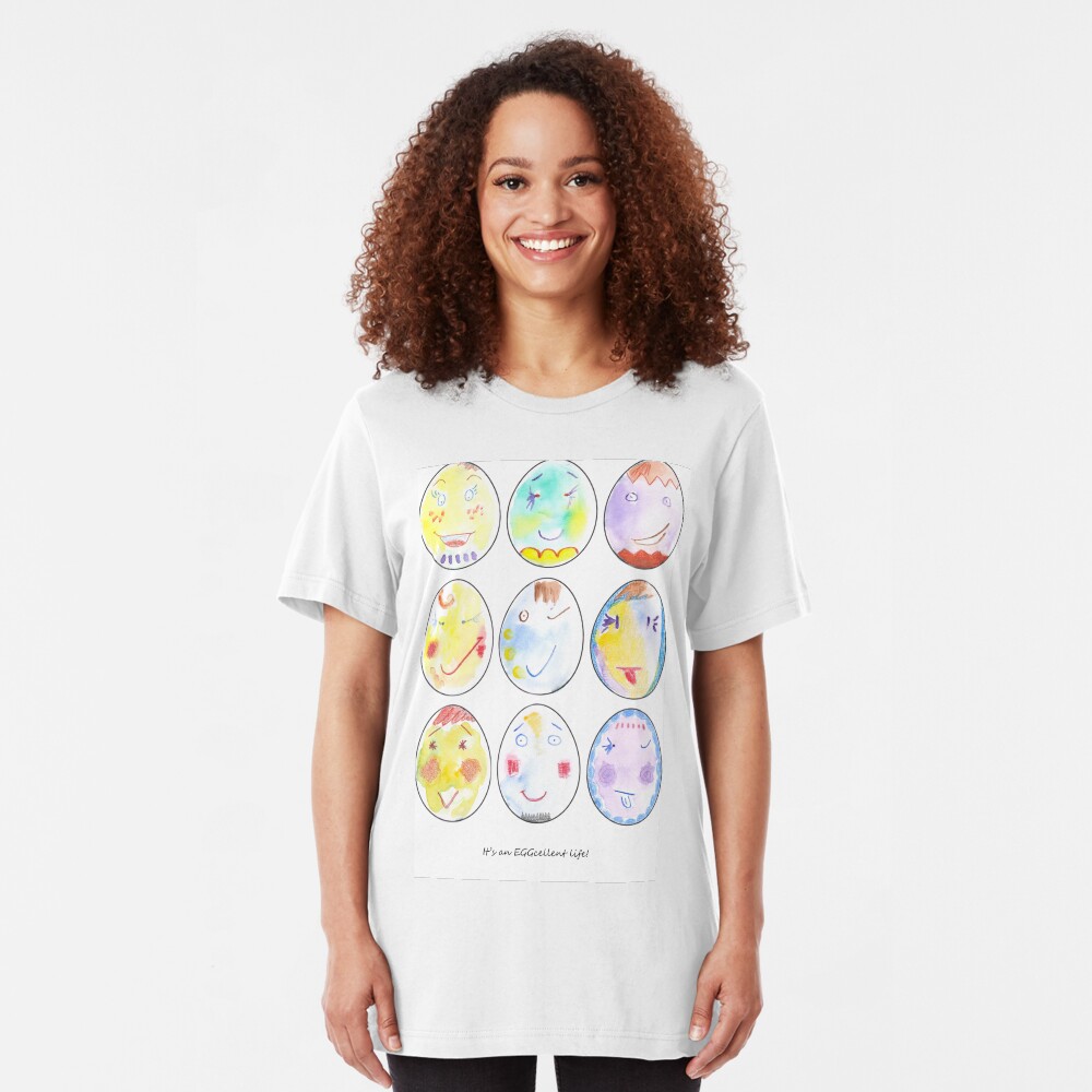 It's an EGGcellent life! Slim Fit T-Shirt
