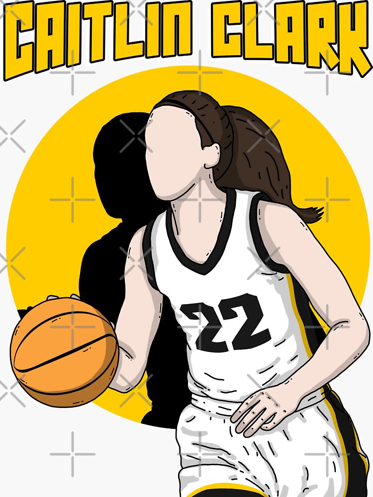 Caitlin Clark Comic Style Art Sticker sold by Bernardina Motive | SKU ...